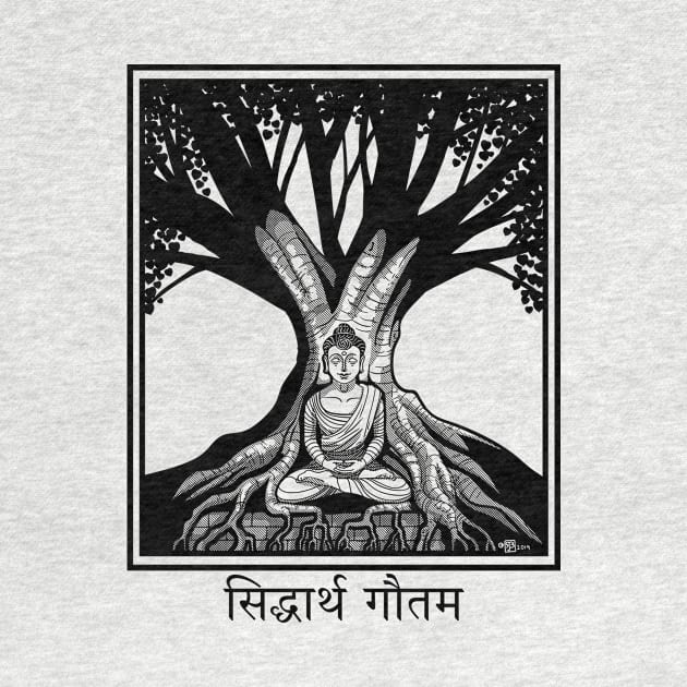 The Buddha and the Bodhi Tree by JW